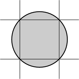 circular dot and pixel grid